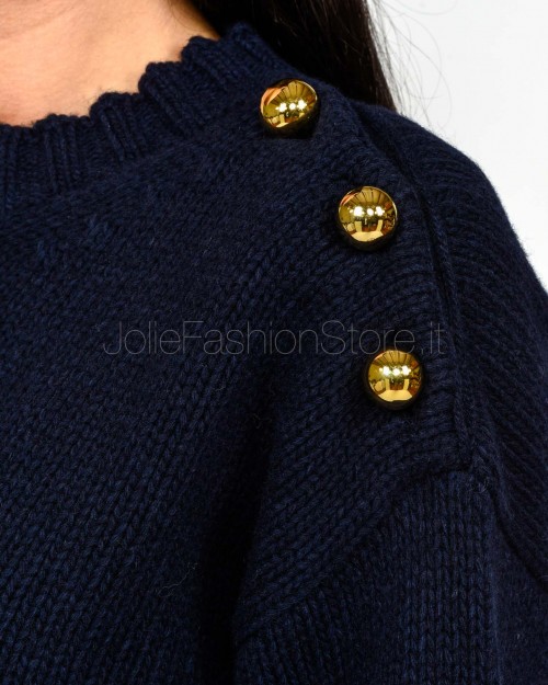 Grifoni Maglione Navy Con Bottoni Oro  GVC210032/127 008