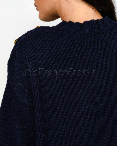 Grifoni Maglione Navy Con Bottoni Oro  GVC210032/127 008