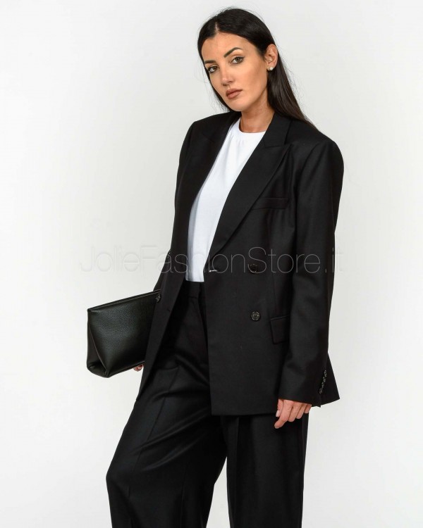 Grifoni Giacca Doppiopetto Nero in Lana Vergine  GVC234051/15 003