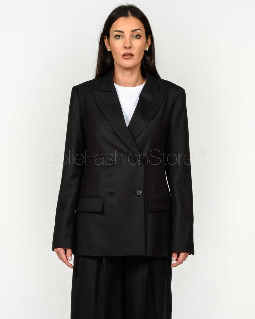 Grifoni Giacca Doppiopetto Nero in Lana Vergine  GVC234051/15 003