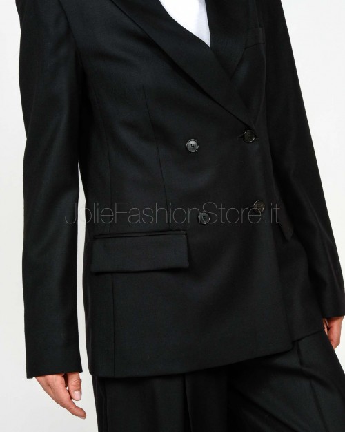 Grifoni Giacca Doppiopetto Nero in Lana Vergine  GVC234051/15 003