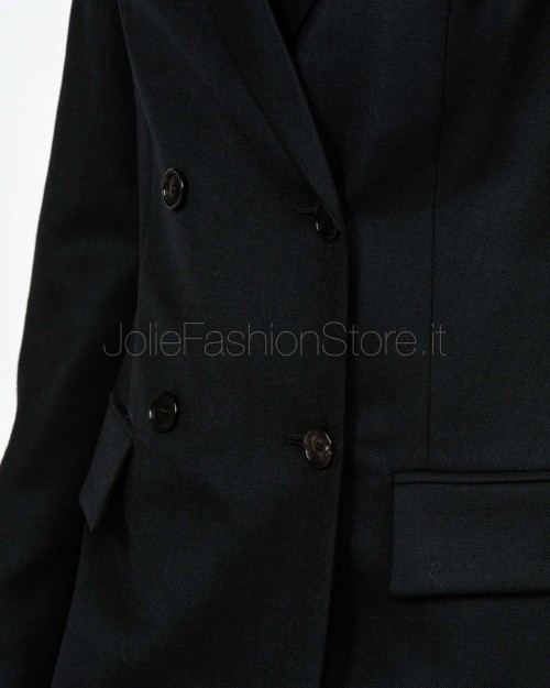 Grifoni Giacca Doppiopetto Nero in Lana Vergine  GVC234051/15 003