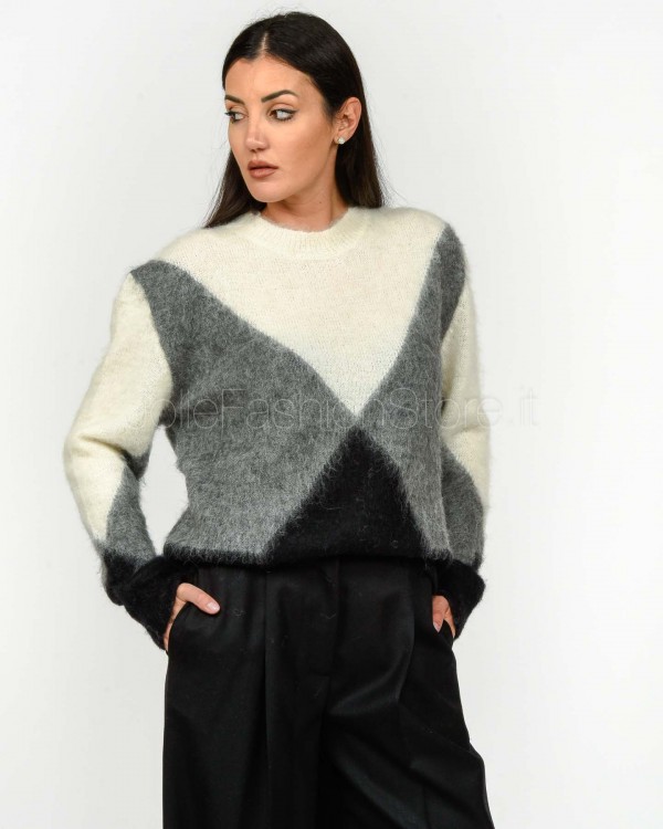 Grifoni Diamond Pattern Sweater  GVC210047/147 003