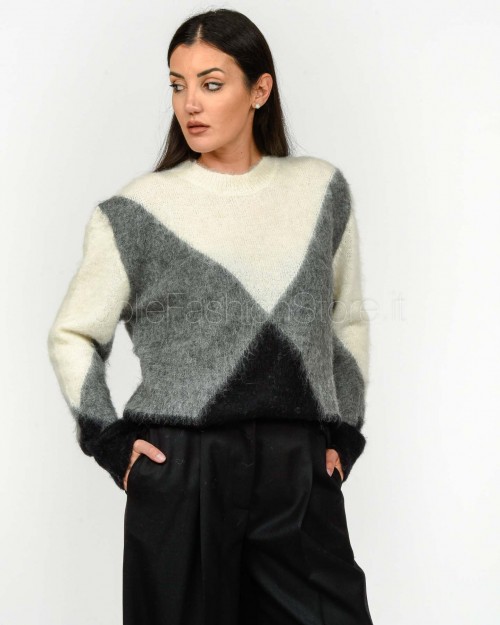 Grifoni Diamond Pattern Sweater  GVC210047/147 003