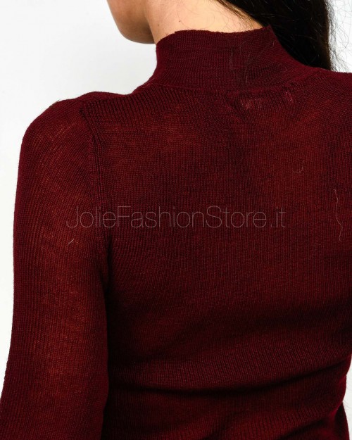 Grifoni Maglia a Costine Manica Lunga Bordeaux  GVC210003/120 156