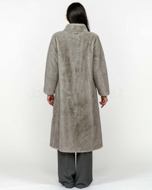 Premier Damme Cappotto Ecopelliccia Grigio  602 GRIGIO