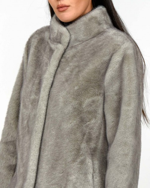 Premier Damme Cappotto Ecopelliccia Grigio  602 GRIGIO