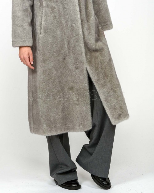 Premier Damme Cappotto Ecopelliccia Grigio  602 GRIGIO