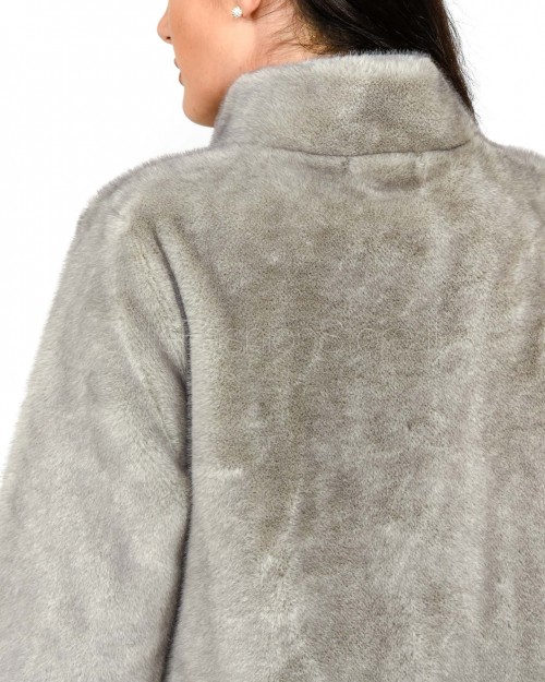 Premier Damme Cappotto Ecopelliccia Grigio  602 GRIGIO