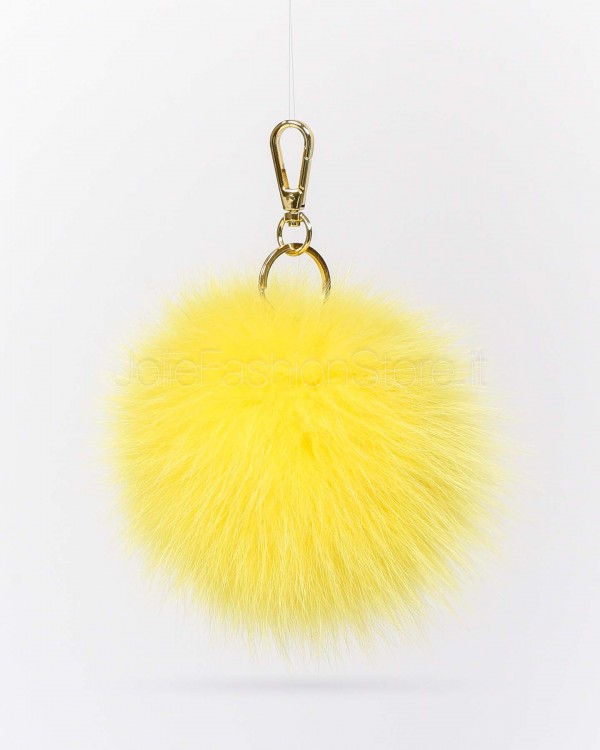 Frame Portachiavi Pon Pon in Volpe Giallo  PORTACHIAVI GIALLO