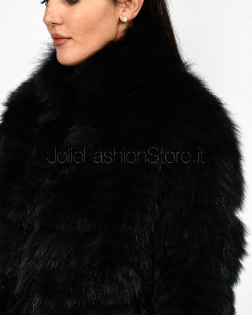 Frame Pelliccia Giacca Volpe Nero  335105 NERO