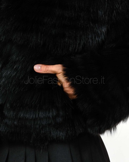 Frame Pelliccia Giacca Volpe Nero  335105 NERO