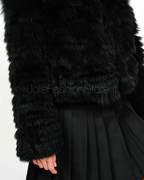 Frame Pelliccia Giacca Volpe Nero  335105 NERO