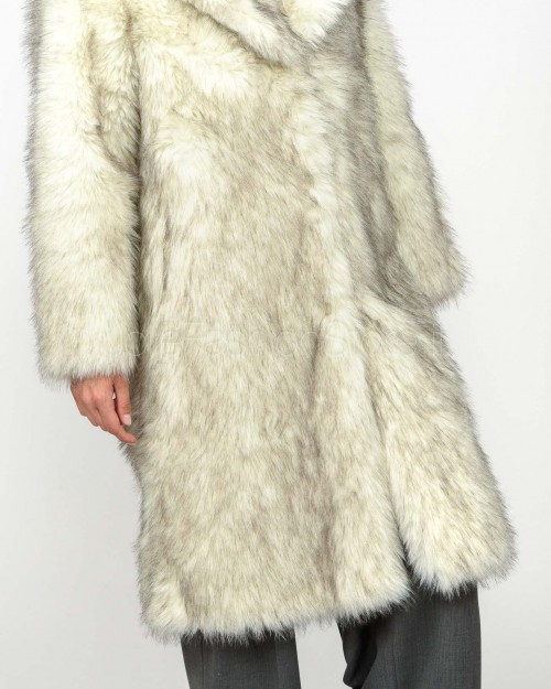 Tavus Milano Cappotto Eco Volpe Crystal  25332 CRYSTAL