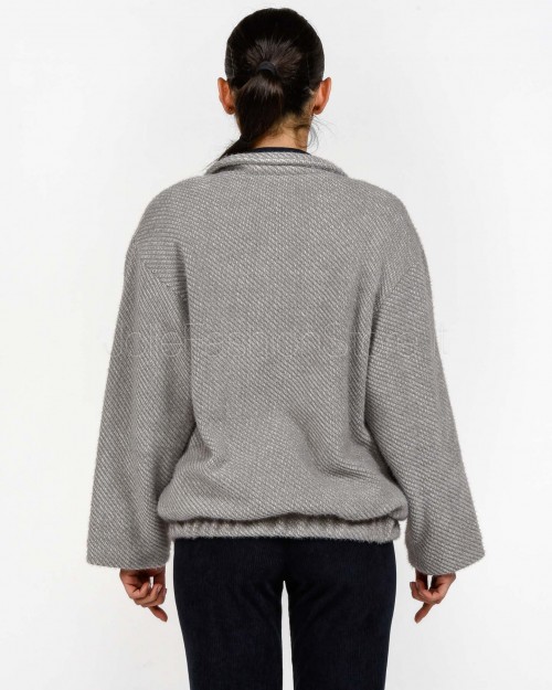 I’Min Luxury Bomber Doppiopetto Grigio  RM75 GRIGIO