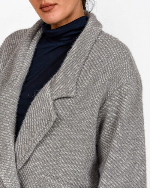 I’Min Luxury Bomber Doppiopetto Grigio  RM75 GRIGIO