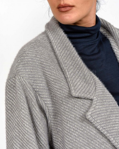 I’Min Luxury Bomber Doppiopetto Grigio  RM75 GRIGIO