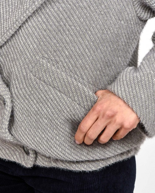 I’Min Luxury Bomber Doppiopetto Grigio  RM75 GRIGIO