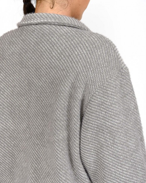 I’Min Luxury Bomber Doppiopetto Grigio  RM75 GRIGIO