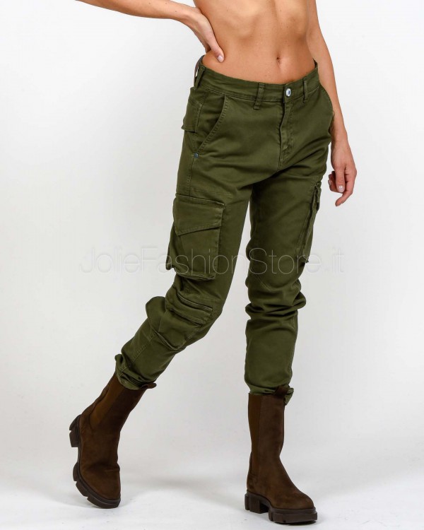 Displaj Jeans Tasconato Verde Militare  INCE VERDE