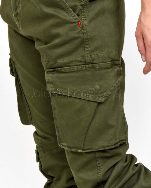 Display Military Green Pocket Trousers  INCE VERDE
