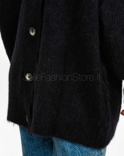Solo Tre Cardigan Over Misto Lana Nero  M3F0061 A 99 NERO