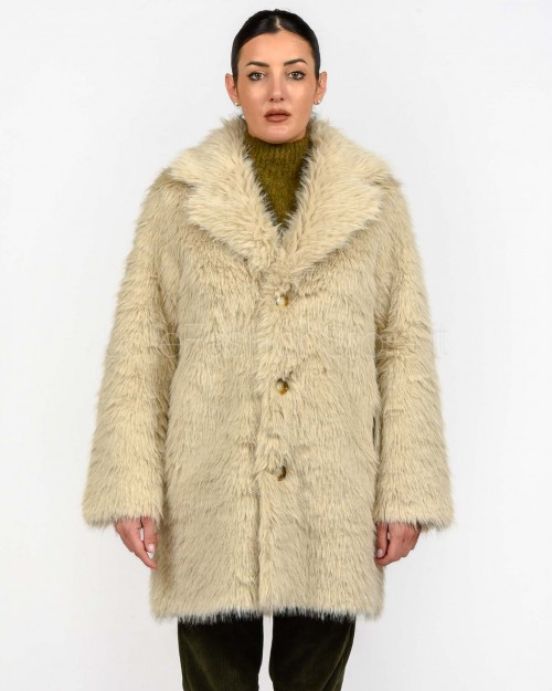 Tavus Milano Cappotto Reversibile Eco Pelliccia Marrone  25233 DARK BROWN