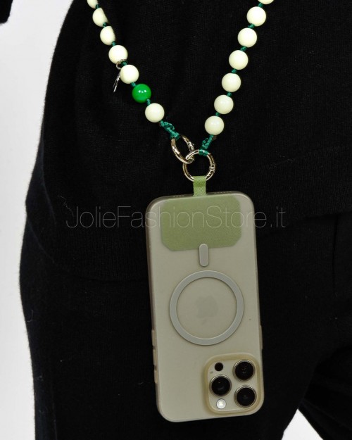 Seconda Base Porta Telefono Perline 120cm Burro Chiaro  PERLINO LUNGO BURRO CHIARO