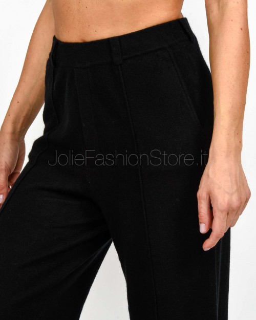 Not Shy Pantalone in Cashmere Nero Modello Eliana  ELIANA NOIR