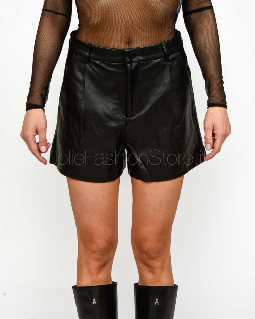 Grace & Mila Short Ecopelle Nero  TRAVIS NOIR