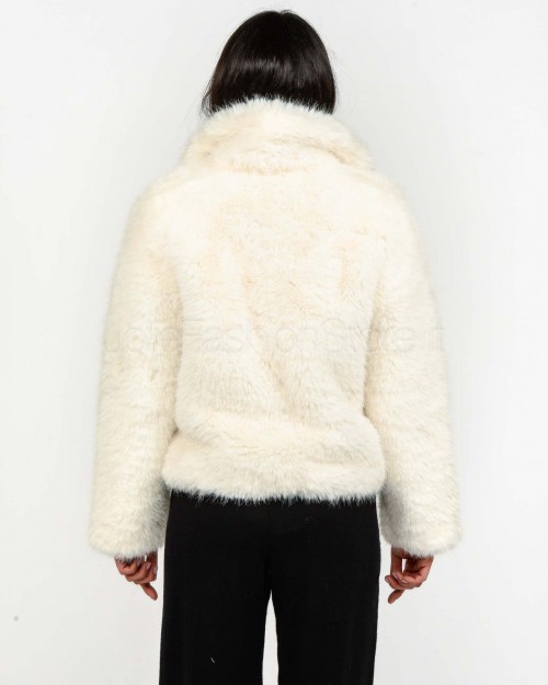 Tavus Milano Giacca Eco Volpe White  25330 WHITE