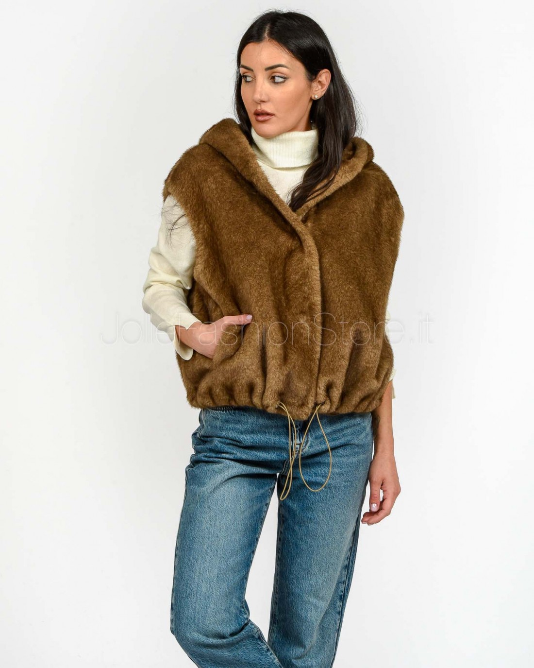 Tavus Milano Eco Pelliccia Gilet con...