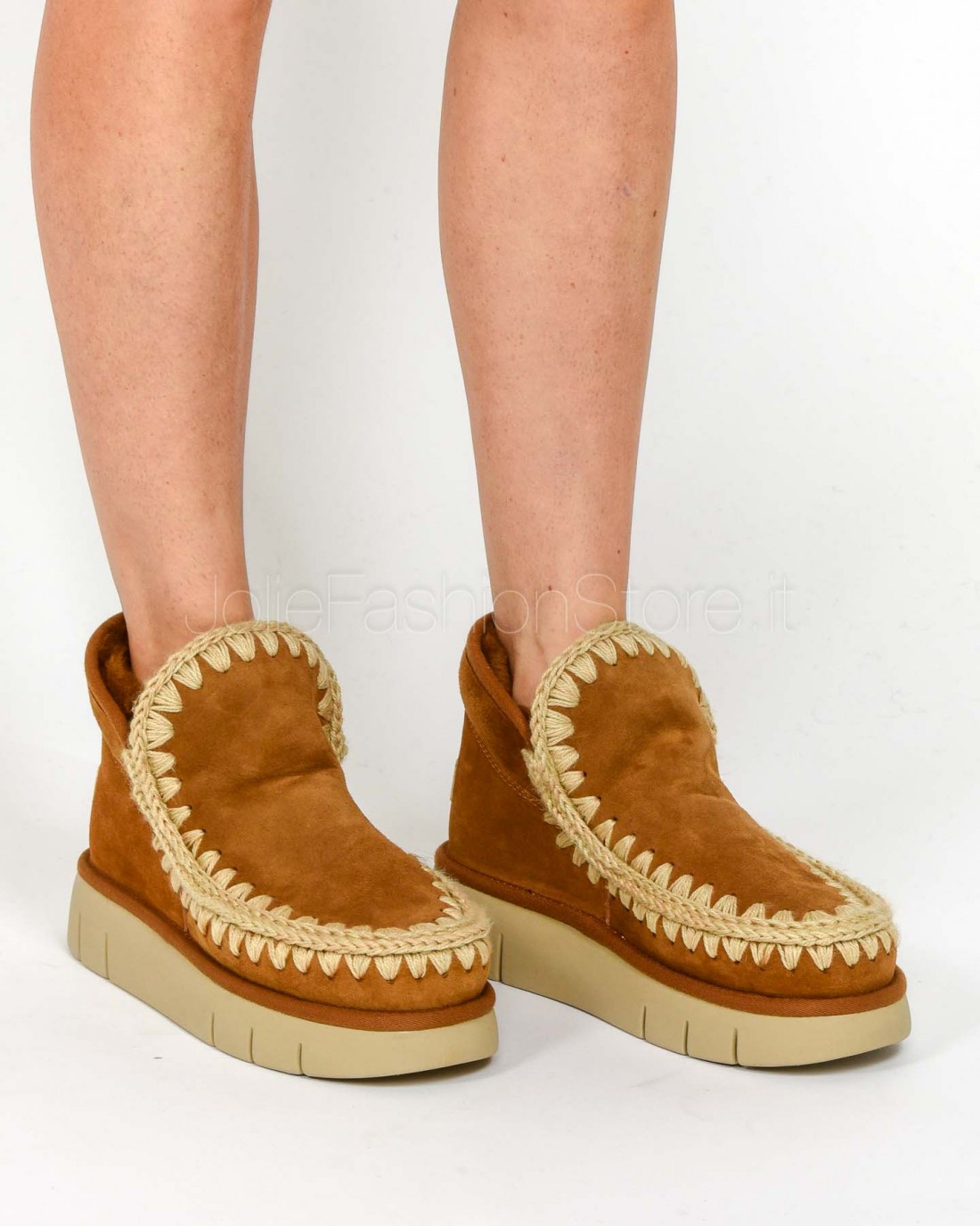Mou Stivale Eskimo Bounce Sneaker Cognac