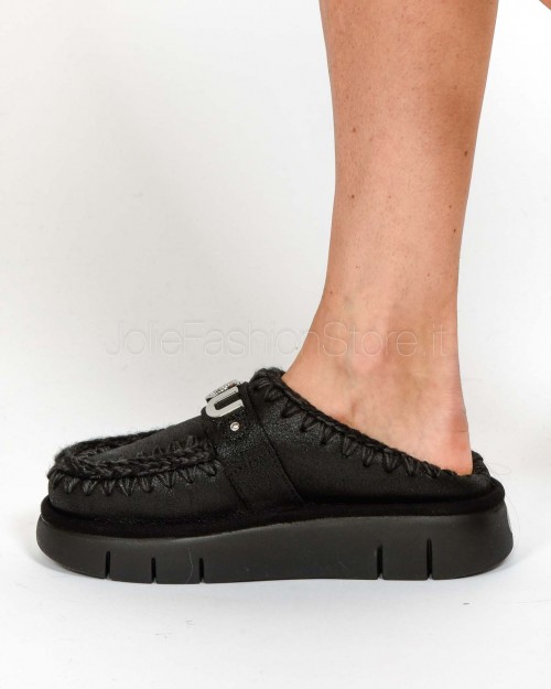 Mou Bounce Clog Special Leather Black  FW531001B BLACK