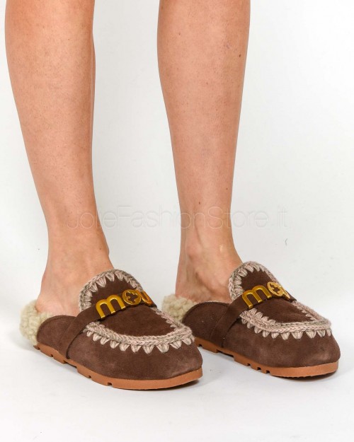 Mou Winter Bio Slide Brown Paper  FW431 BROWN