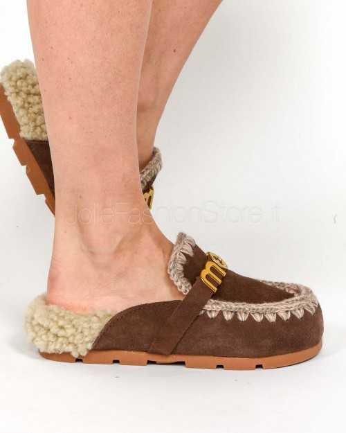 Mou Winter Bio Slide Brown Paper  FW431 BROWN