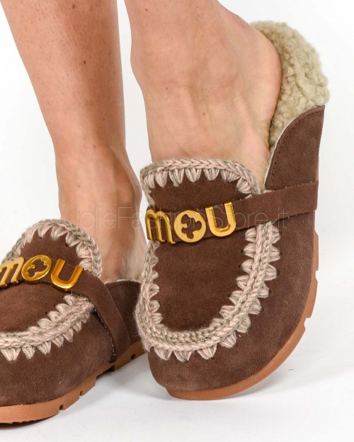 Mou Winter Bio Slide Brown Paper  FW431 BROWN