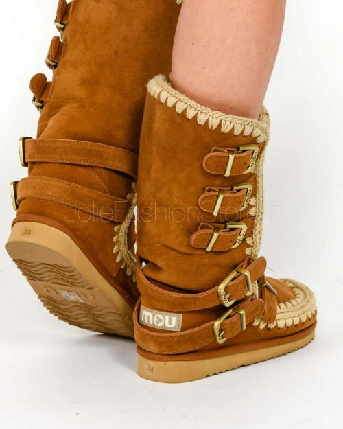 Mou Stivale Eskimo 40 Buckle Straps Cognac  FW101137 COGNAC