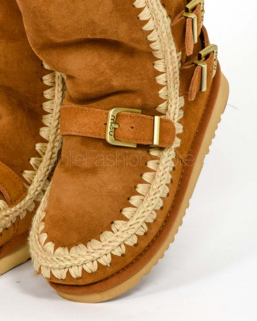 Mou Stivale Eskimo 40 Buckle Straps Cognac  FW101137 COGNAC