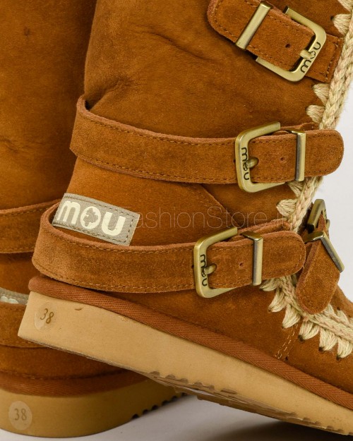 Mou Stivale Eskimo con Ganci Cognac  FW101137 COGNAC