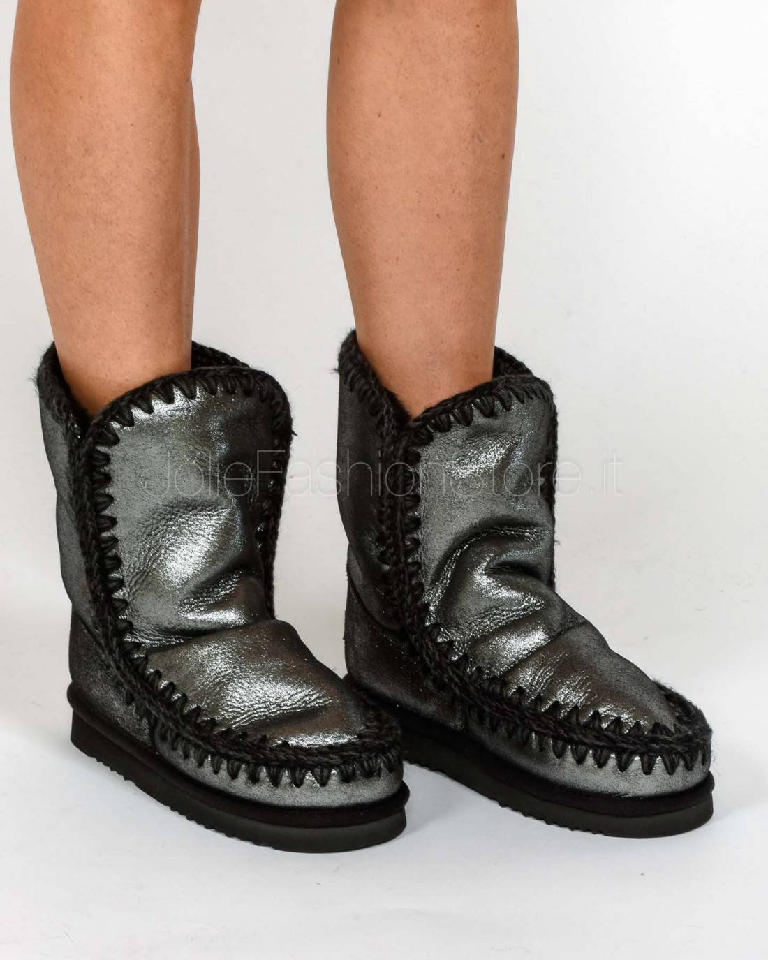 Mou Stivale Eskimo 24 Limited Edition Microglitter Black  FW101 BLACK