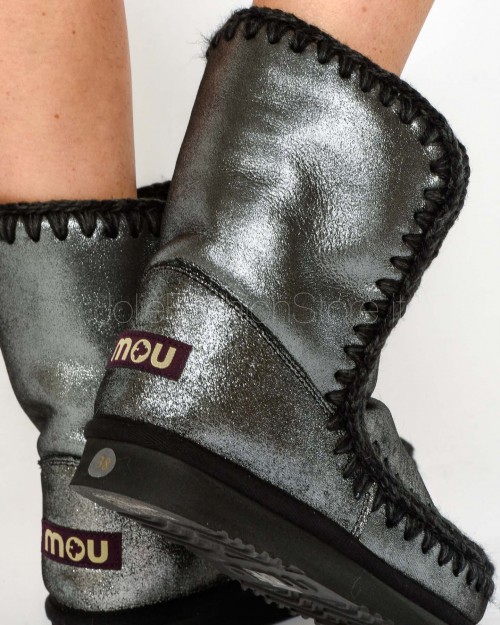 Mou Stivale Eskimo Limited Edition Microglitter Black  FW101 BLACK