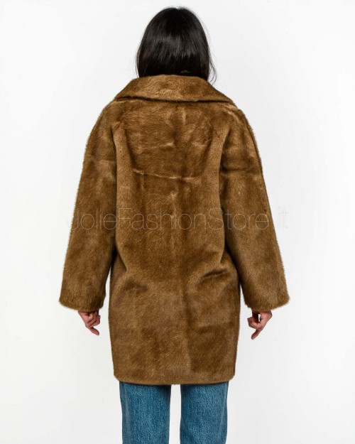 Tavus Milano Pelliccia Eco Visone Marrone  25215 BISCUIT