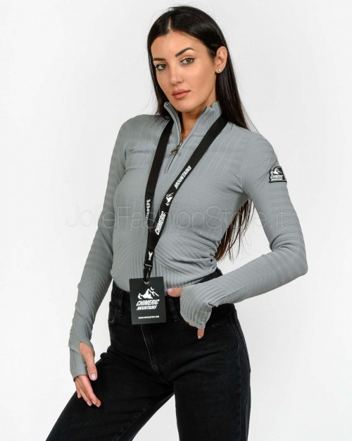 Patrizia Pepe MAGLIA/KNIT TECH CHIMERIC Mistery Gray  2K0361 K667 S733