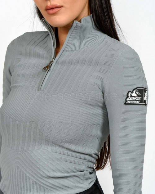 Patrizia Pepe MAGLIA/KNIT TECH CHIMERIC Mistery Gray  2K0361 K667 S733