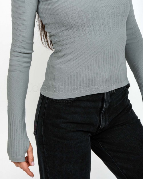 Patrizia Pepe MAGLIA/KNIT TECH CHIMERIC Mistery Gray  2K0361 K667 S733