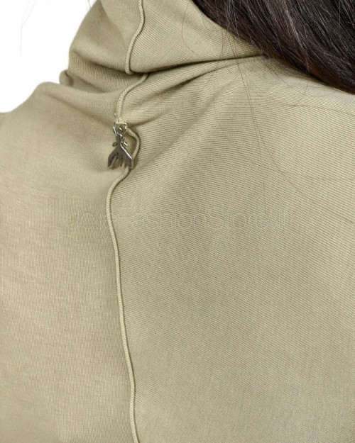 Patrizia Pepe Abito in Maglia Midi Winter Greige  2A2958 J337 B848