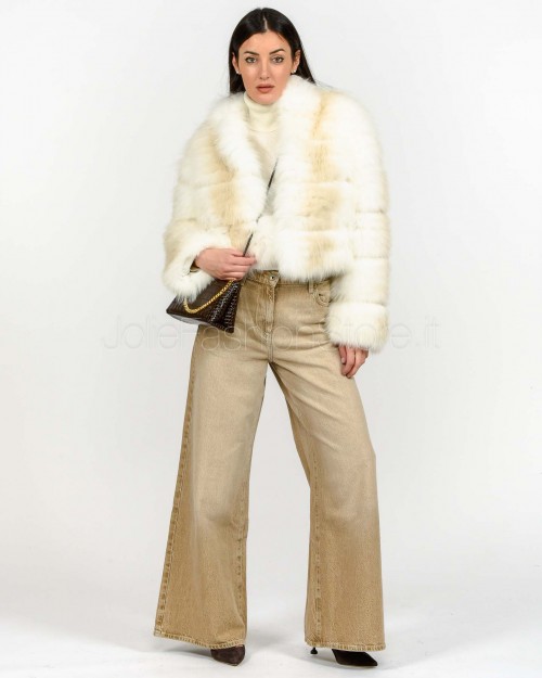 Frame Fur Jacket Natural Fox  335105 NATURALE