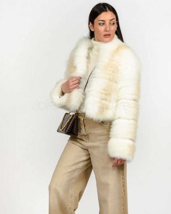 Frame Fur Jacket Natural Fox  335105 NATURALE