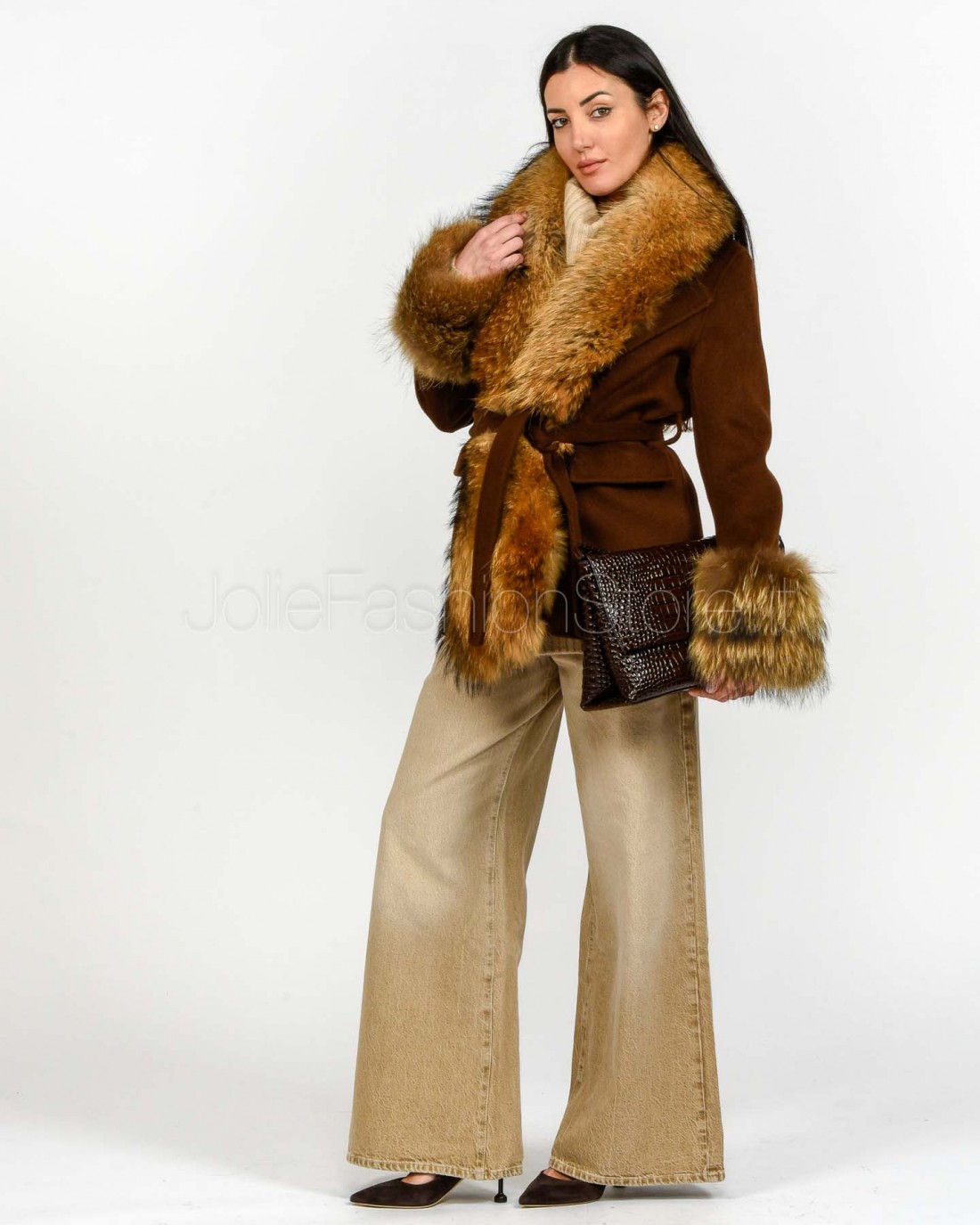 Regina Gold Cappotto Cioccolato/Fumo  52034 BEIGE